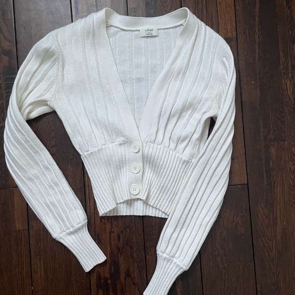 #Aritzia Wilfred Free Plunge Front Wool Button up Cardigan - Picture 3 of 4